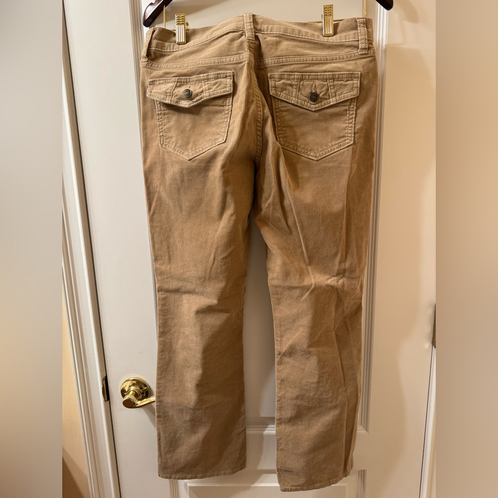 Old Navy Corduroy Pants Sz 6 Regular Low Rise Camel Khaki Y2K - Picture 3 of 9
